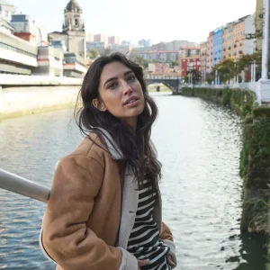 Cazadora doble faz mujer