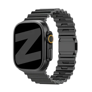Bandz Bracelet acier 'Ocean' Apple Watch Ultra (noir)