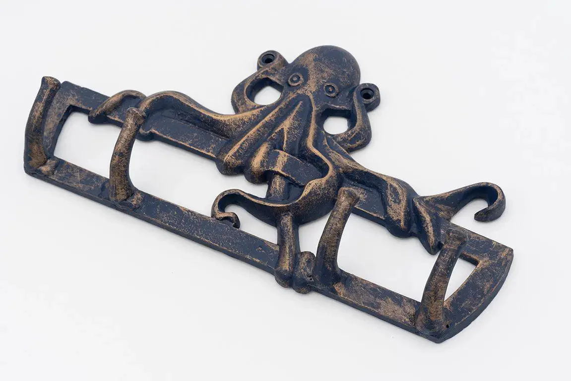 Perchero de metal pulpo azul - D967 – Image 3