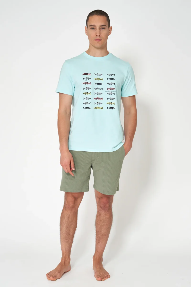 Camiseta de algodón con peces – Image 3