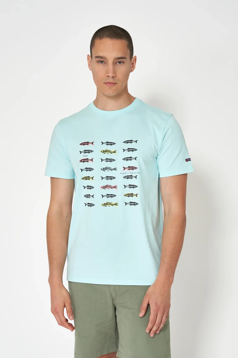 Camiseta de algodón con peces – Image 2