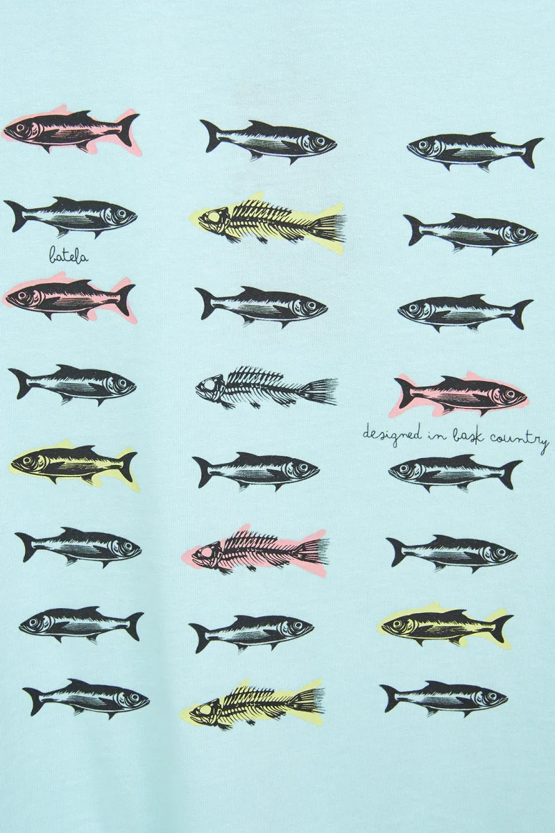 Camiseta de algodón con peces – Image 7