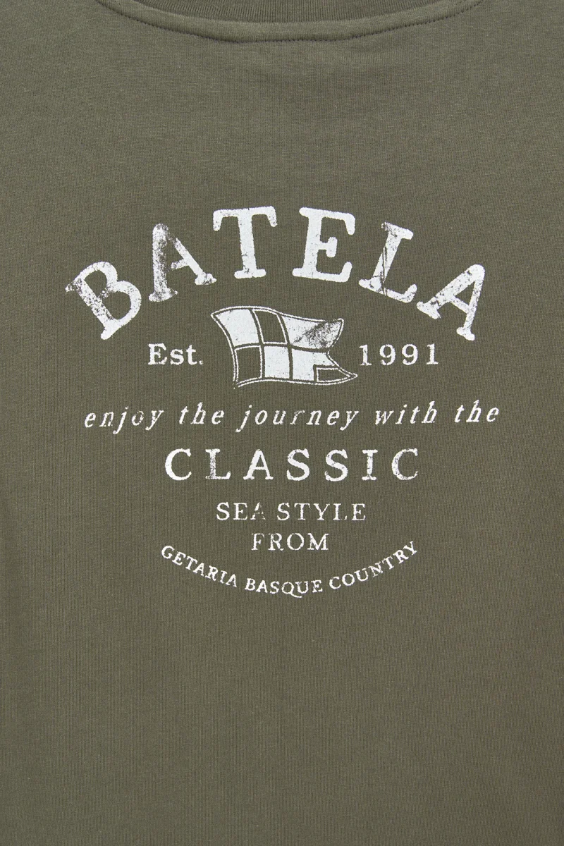 Camiseta de algodón con logo en la espalda – Image 4