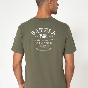 Camiseta de algodón con logo en la espalda