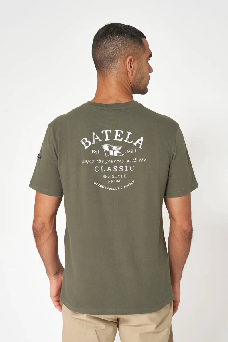 Camiseta de algodón con logo en la espalda – Image 2