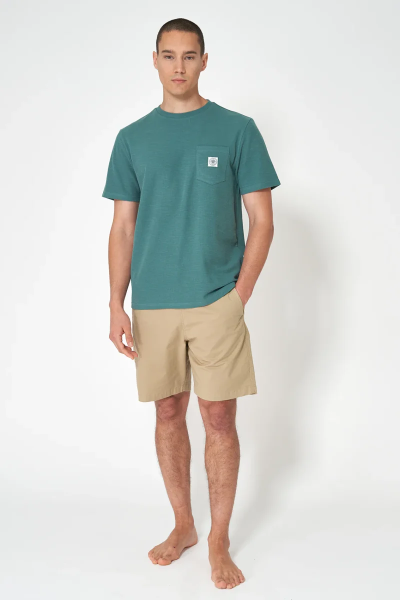 Camiseta de algodón jacquard con bolsillo – Image 3