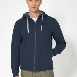 Sudadera abierta de punto interlock con capucha