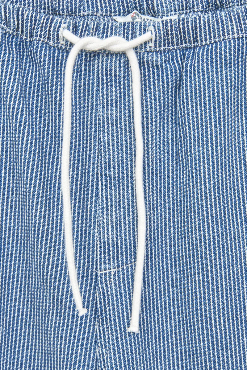 Pantalón denim con rayas y cintura con cordón – Image 4
