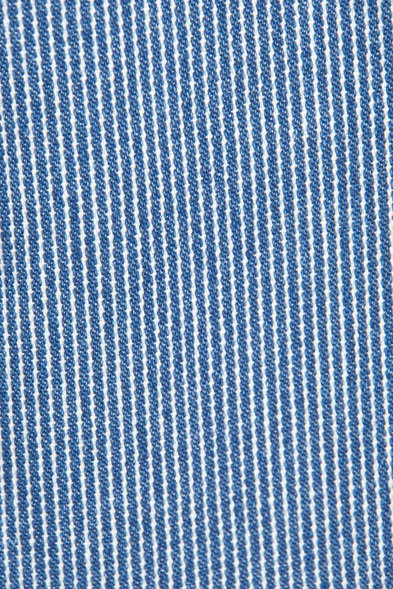 Pantalón denim con rayas y cintura con cordón – Image 7