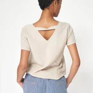 Blusa de mujer en lino y lyocell