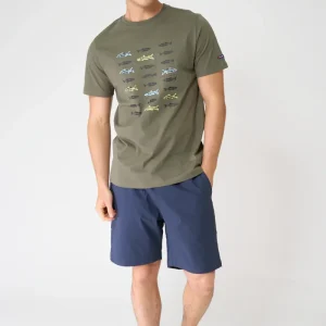 Bermuda de algodón elástico