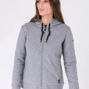 Chaqueta con capucha y lana