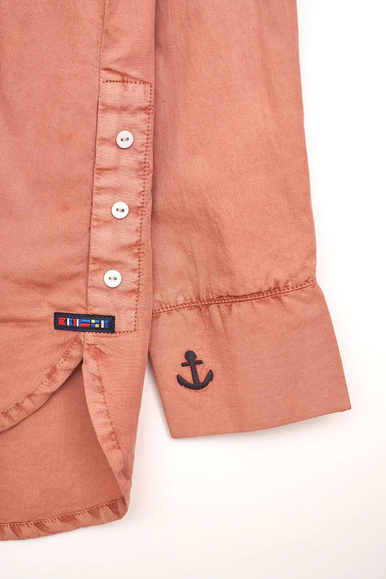 Camisa manga larga de algodón lavado – Image 6