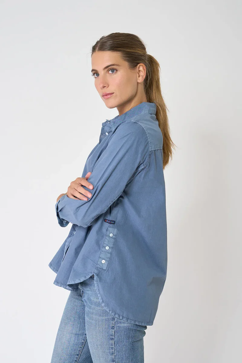 Camisa manga larga de algodón lavado – Image 9