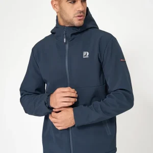 Chaqueta softshell con capucha y cremallera