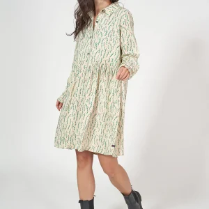 Vestido camisero estampado