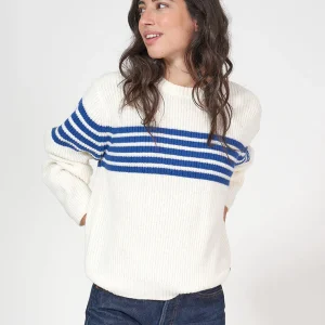 Jersey de punto rayas en pecho