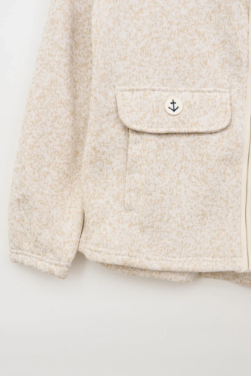 Chaqueta fleece polar con capucha y bolsillos – Image 4