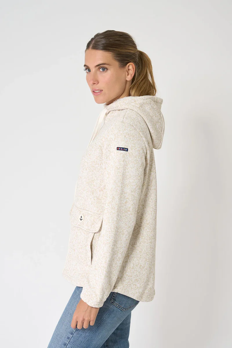 Chaqueta fleece polar con capucha y bolsillos – Image 8