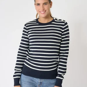 Jersey clásico marinero de punto y canalé