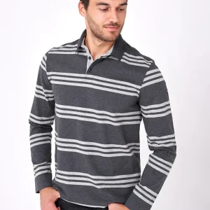 Polo a rayas confeccionado en algodón de 280 gramos