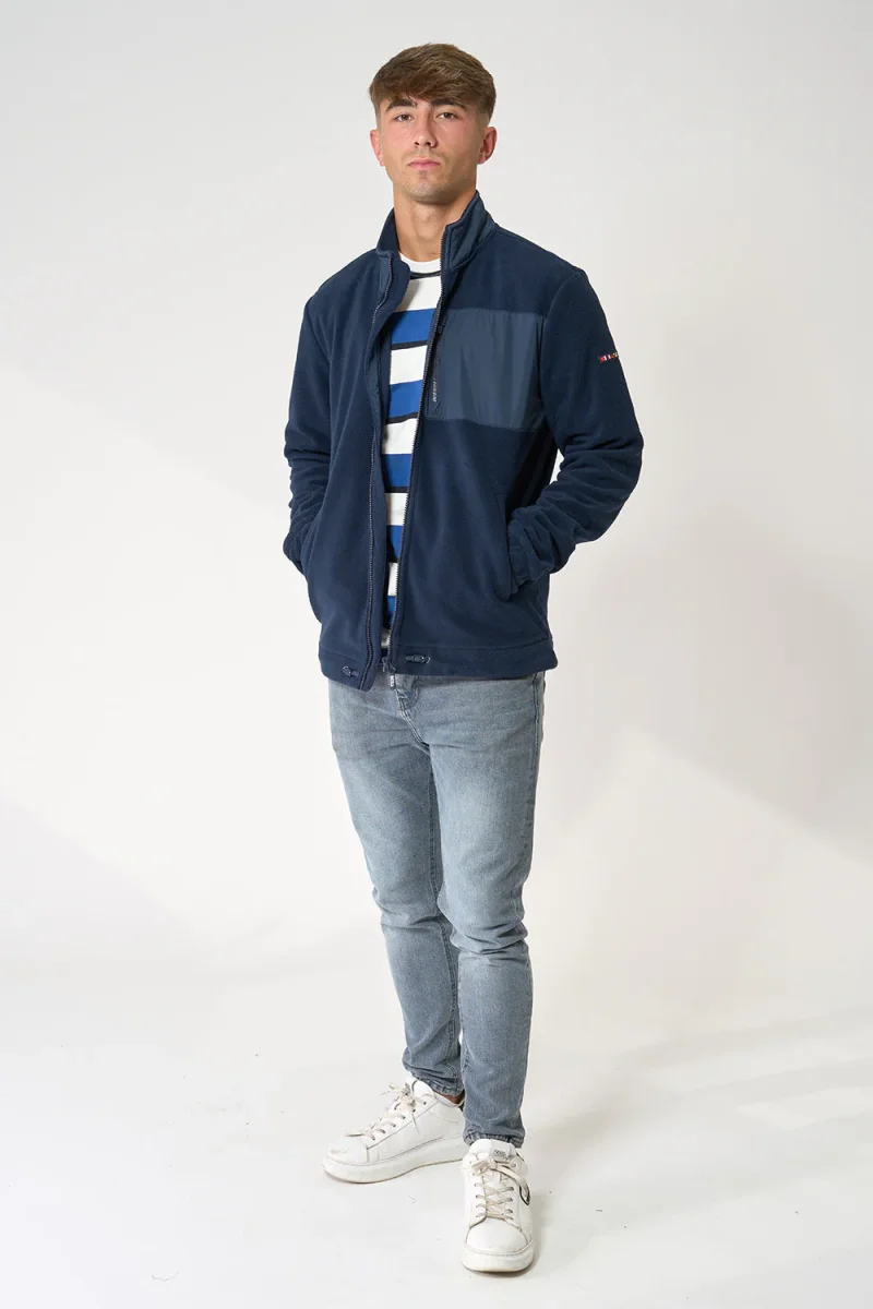 Chaqueta polar de hombre bolsillo en pecho – Image 3