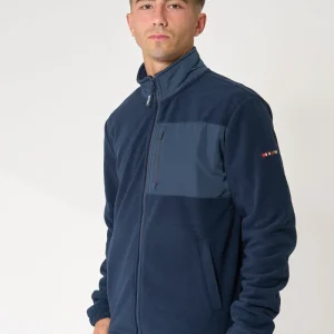 Chaqueta polar de hombre bolsillo en pecho