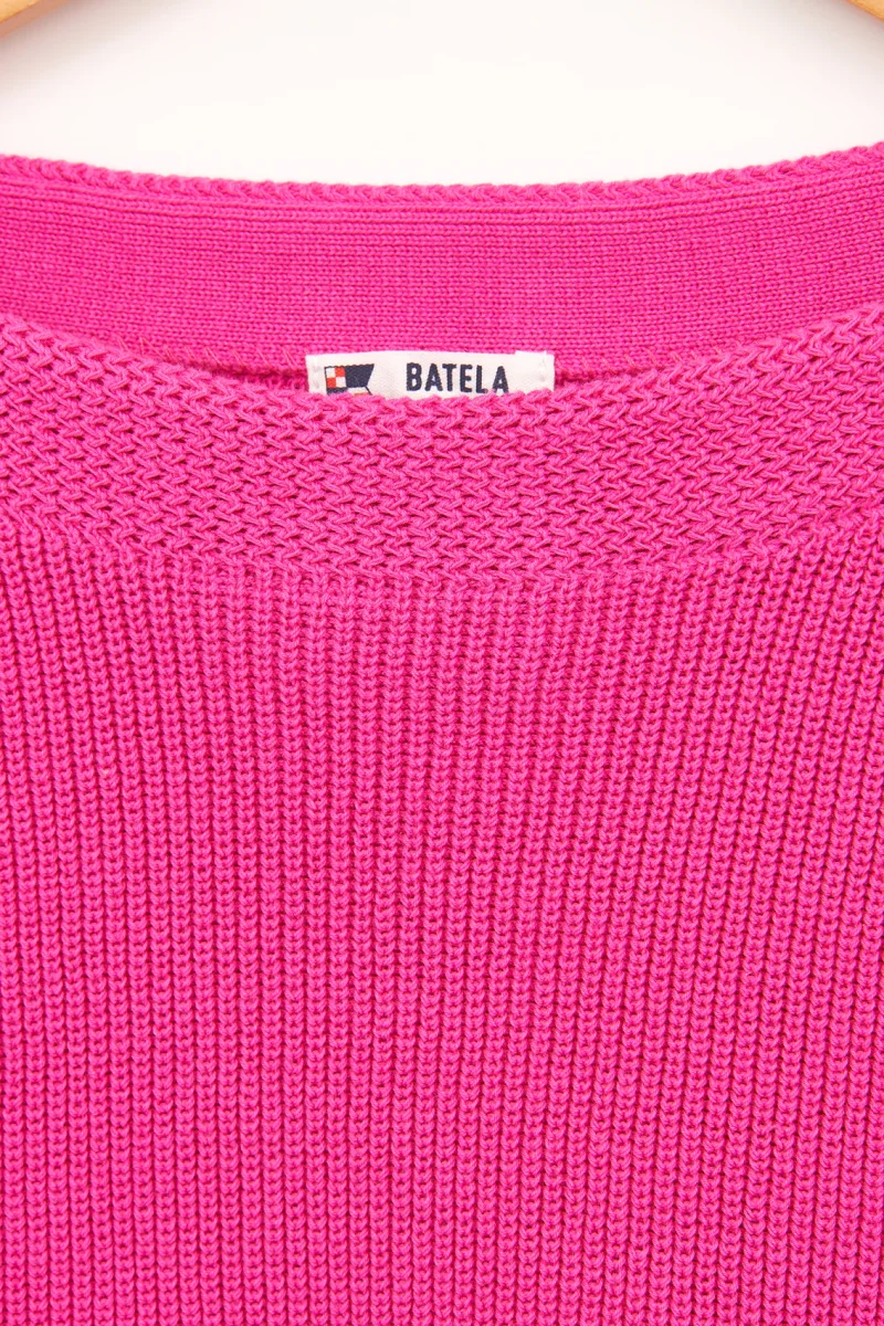 Jersey básico punto de algodón y cuello amplio – Image 5