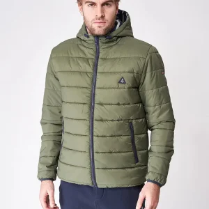 Chaqueta reversible con capucha