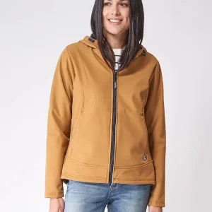 Chaqueta softshell de poliéster con forro