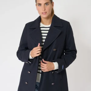 Chaquetón de paño con botones de ancla