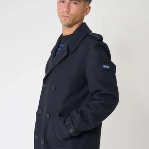 Chaquetón marinero navy con botones ancla
