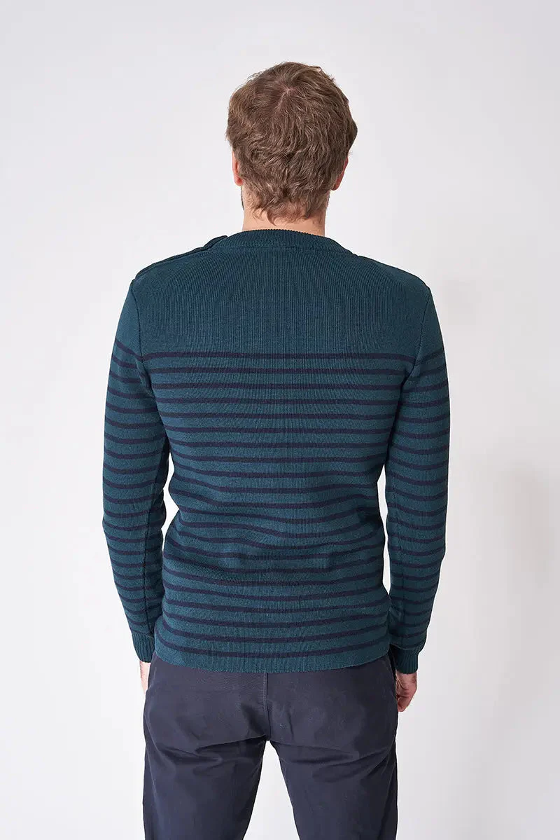 Jersey de lana cuello redondo y botones – Image 4