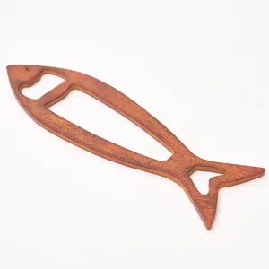 Abrebotellas forma de pez en hierro