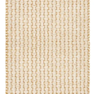 Alfombra de algodón tejido amarilla