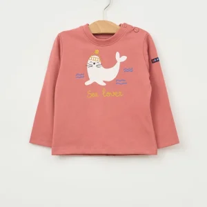 Camiseta algodón estampado foca