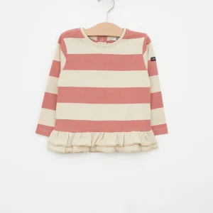 Camiseta algodón estampado de rayas