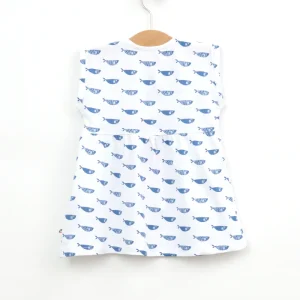 Vestido de bebé sin mangas estampado playero