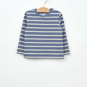 Camiseta bebé manga larga rayas