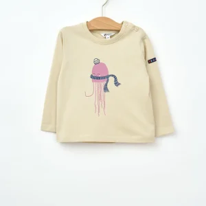 Camiseta bebé manga larga medusa