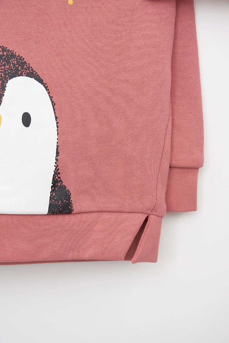 Sudadera con capucha estampado pingüino – Image 4
