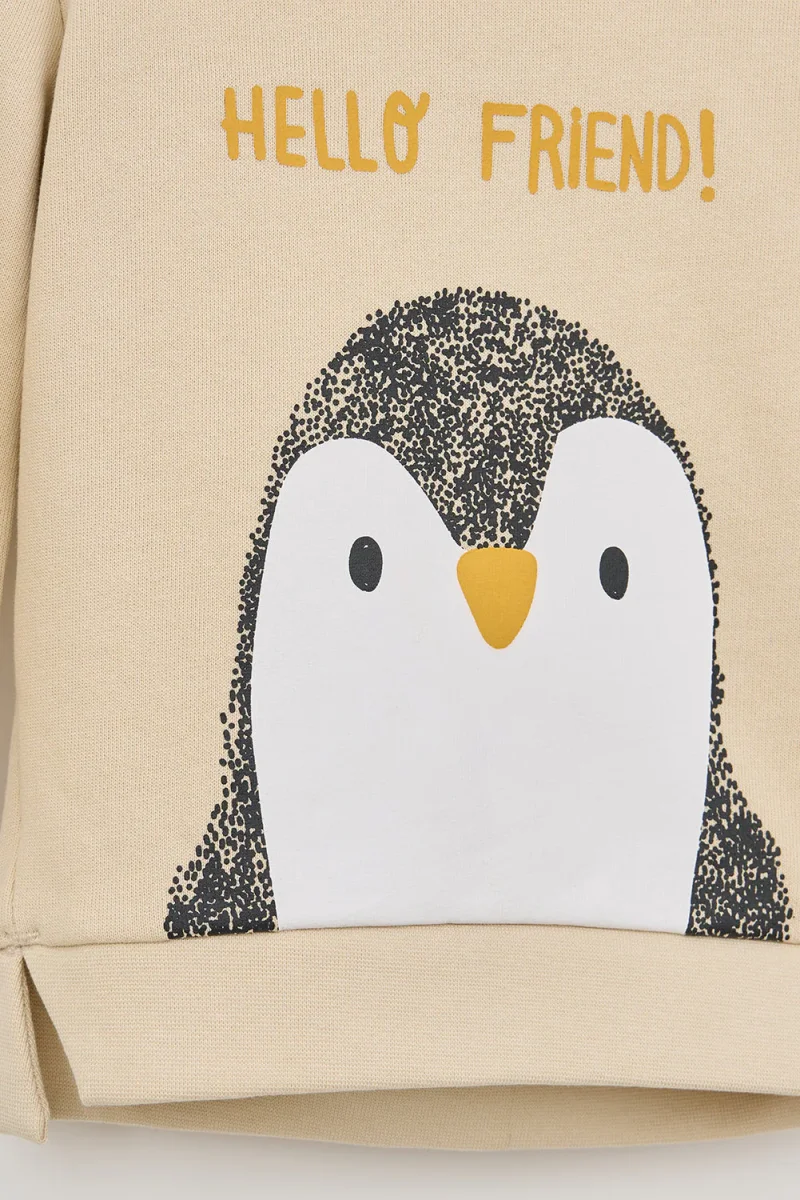 Sudadera con capucha estampado pingüino – Image 7
