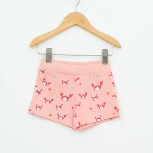 Pantalón corto bebé algodón Terry estampado playero