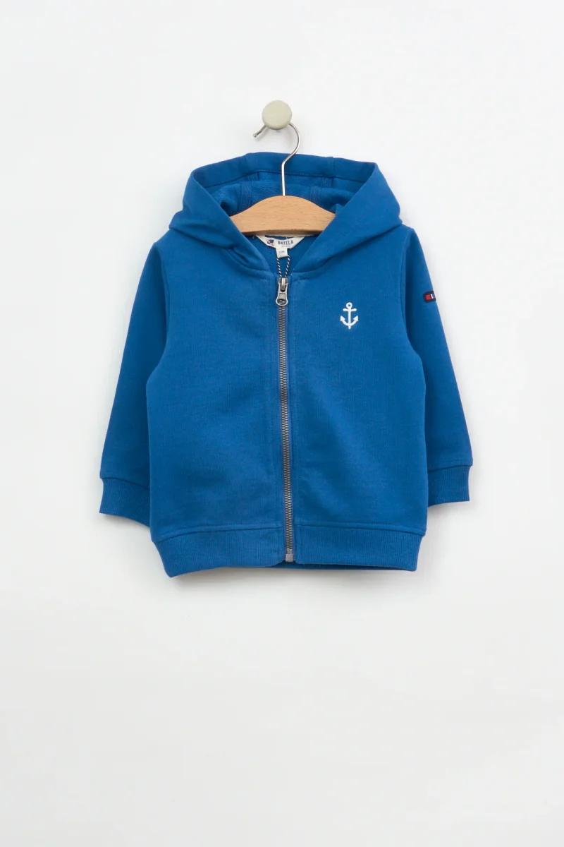 Chaqueta bebé de algodón Terry con capucha – Image 8