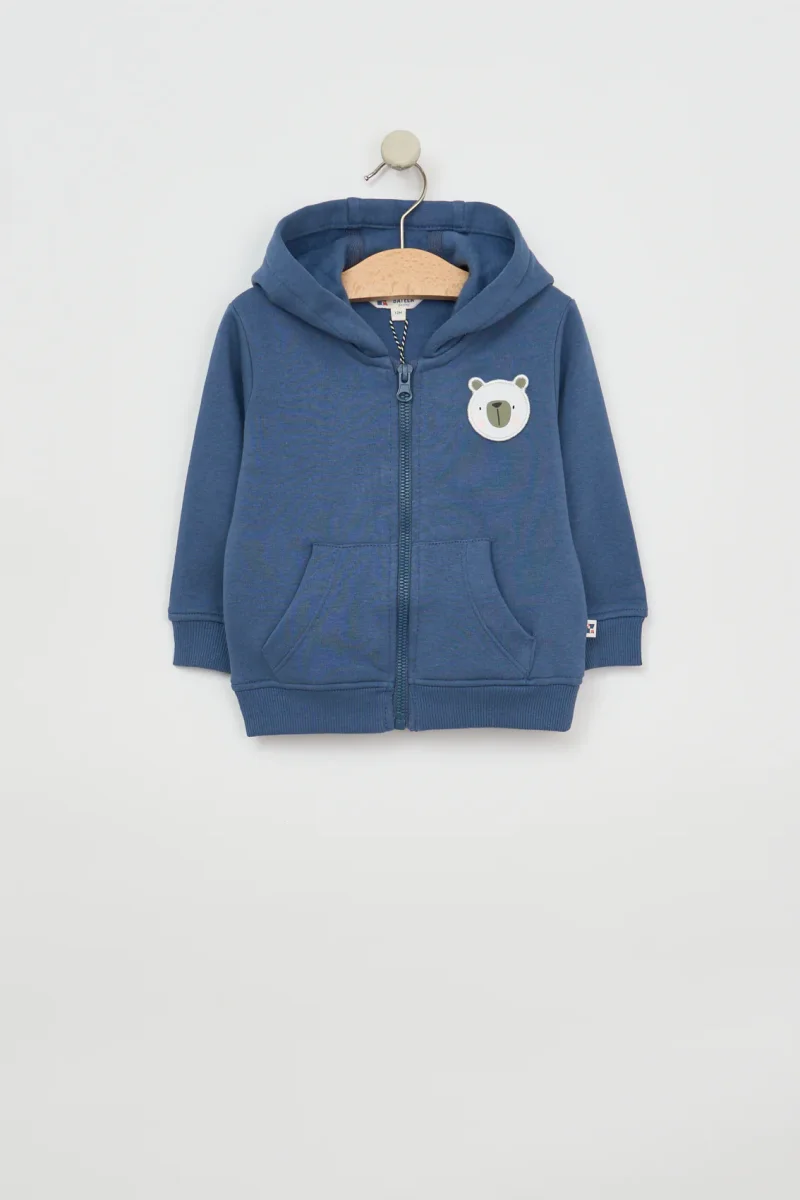 Sudadera o chaqueta bebé parche oso – Image 6
