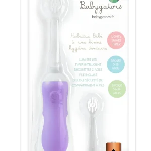 Brosse à dents sonique pour Bébé (de 0 à 5 ans) avec minuteur. Lilas