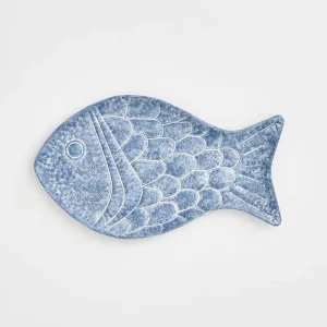 Bandeja de hojalata con forma de pez