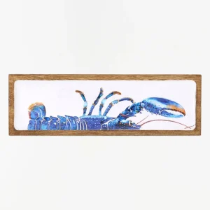 Bandeja de madera esmaltada con langosta