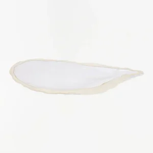 Bandeja pequeña con forma de ostra de cerámica