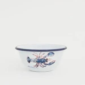 Bol metal esmaltado pequeño langosta